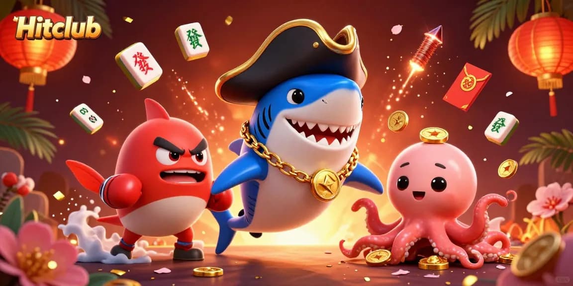 Experience thrilling games at Hitclub with colorful characters and dynamic elements in a vibrant casino setting.