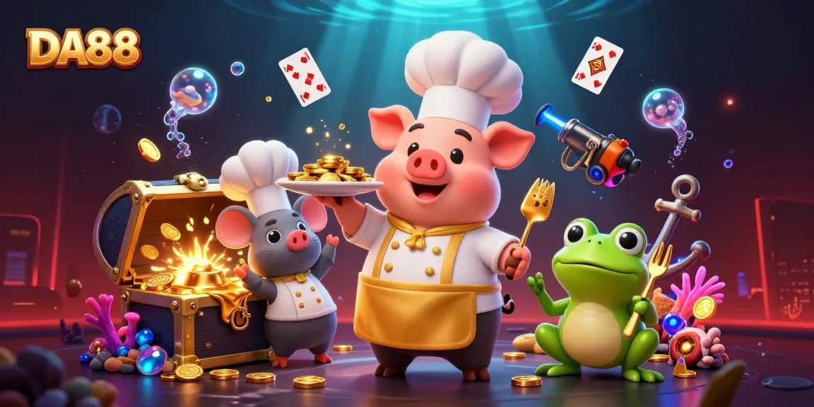 DA88 invites you to experience thrilling gameplay with gold coins and vibrant casino elements.