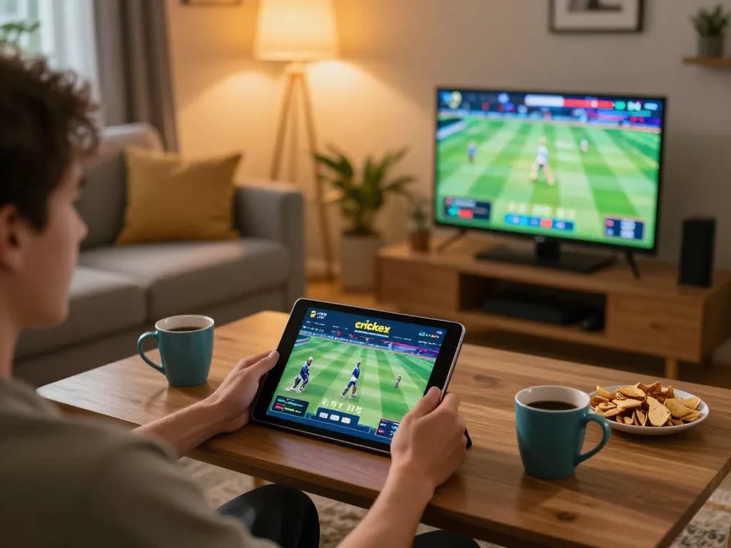 Dynamic cricket betting experience on crickex platform in a cozy home setup