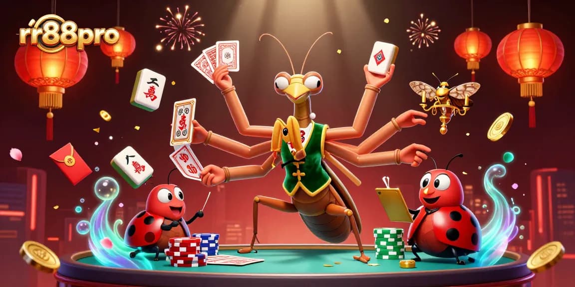 Experience thrilling games at rr88pro with vibrant 3D elements in a captivating casino scene.