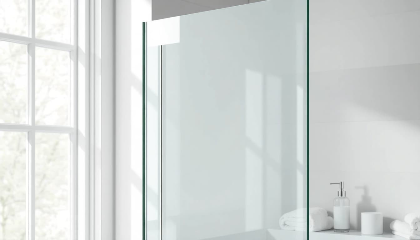 Enhance your bathroom with this elegant shower screen sliding door design, featuring smooth glass.