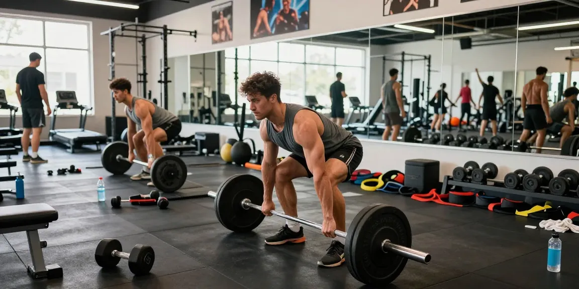 Bodybuilder lifting weights in the Steroide Boutique gym, showcasing strength and dedication to fitness.