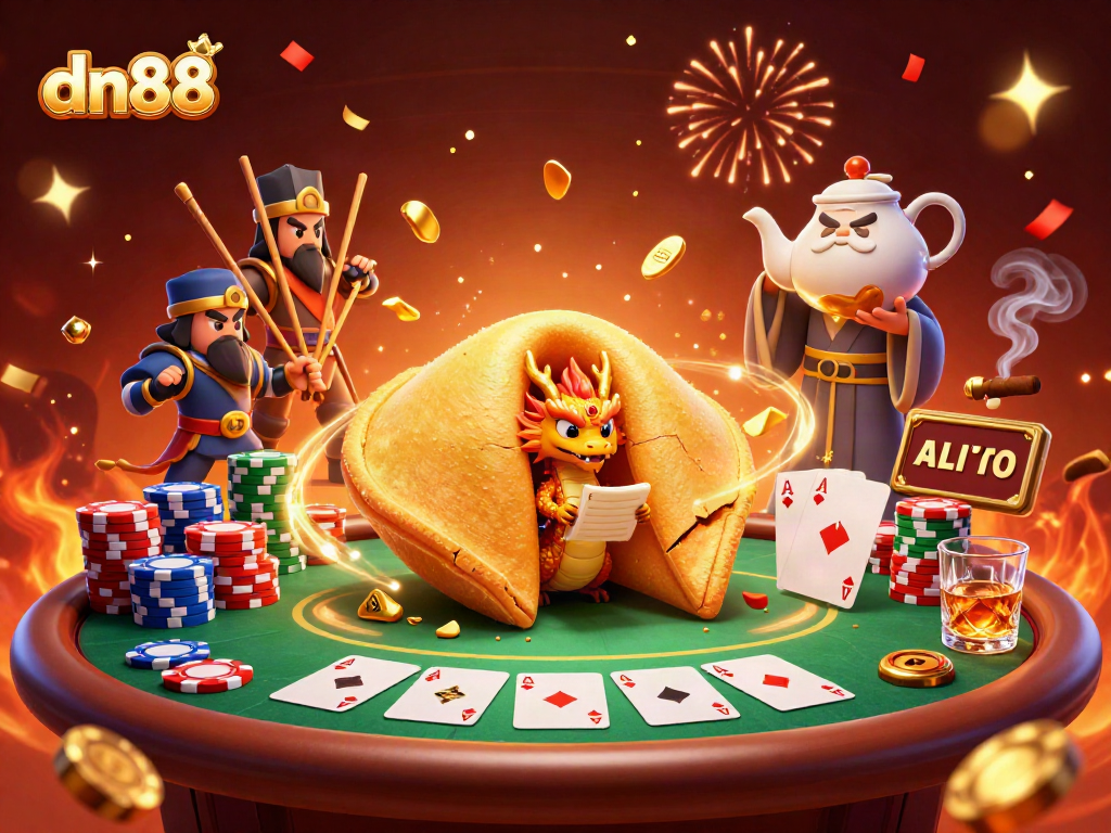 Engage in thrilling gameplay with dn88 featuring a vibrant 3D casino scene.