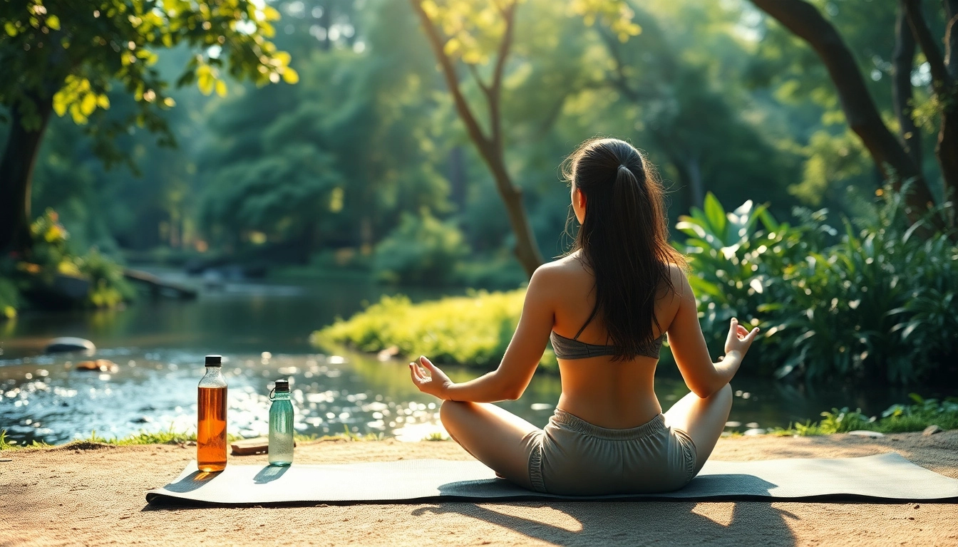 Meditation scene for mental wellness showing individuals engaged in mindfulness.