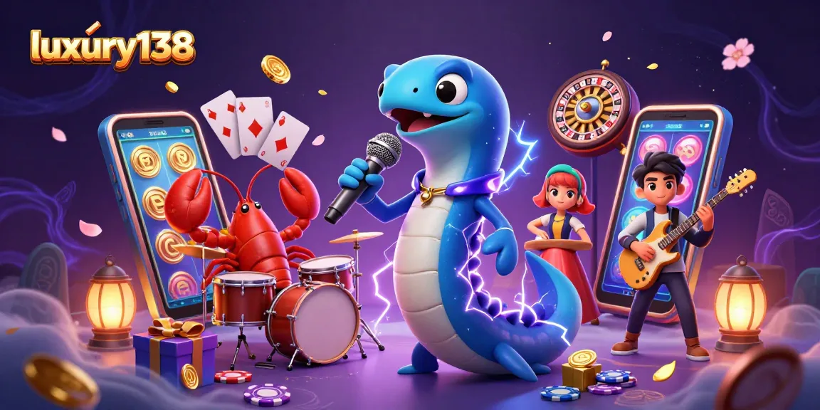Experience a thrilling moment with luxury138 in an underwater casino featuring an electric eel DJ.