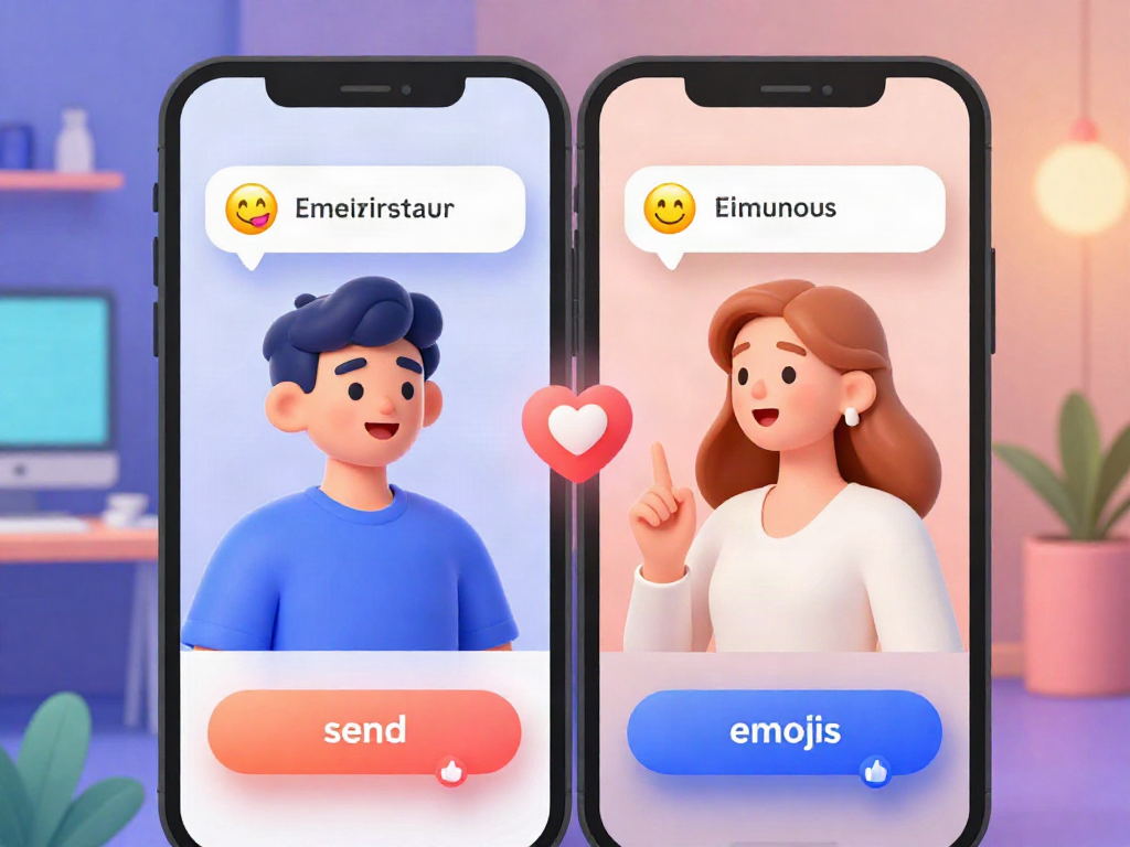 Interactive porn chat ai avatars highlighting flirty conversation in a vibrant digital space.