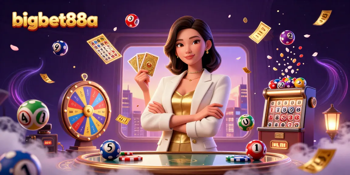 Engage with bigbet88a by winning big at the casino with our vibrant digital illustration of exciting gaming elements!