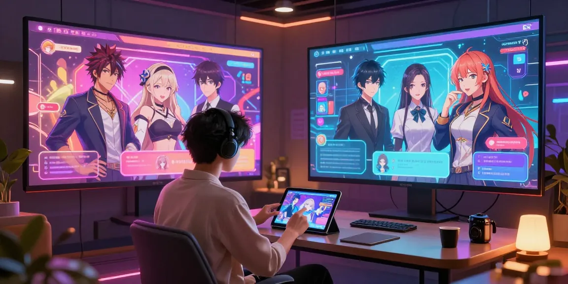 Engaging ai hentai chat scene with digital characters and users interacting in a vibrant virtual space.