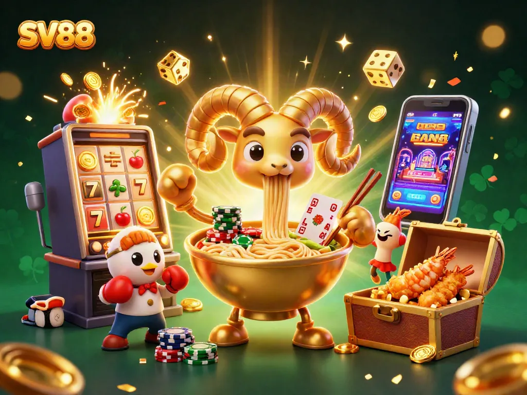 Engage with SV88's thrilling jackpot experience in a vibrant casino scene.