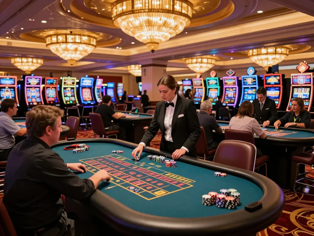 The excitement of roulette gameplay at https://vin88us.com/ featuring engaged players and vibrant casino atmosphere.