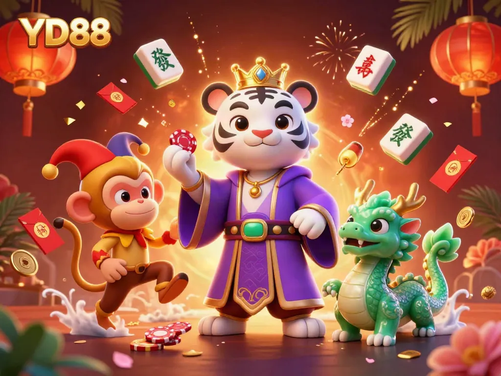 Experience the vibrant casino atmosphere with YD88 featuring engaging characters and exciting gameplay elements.
