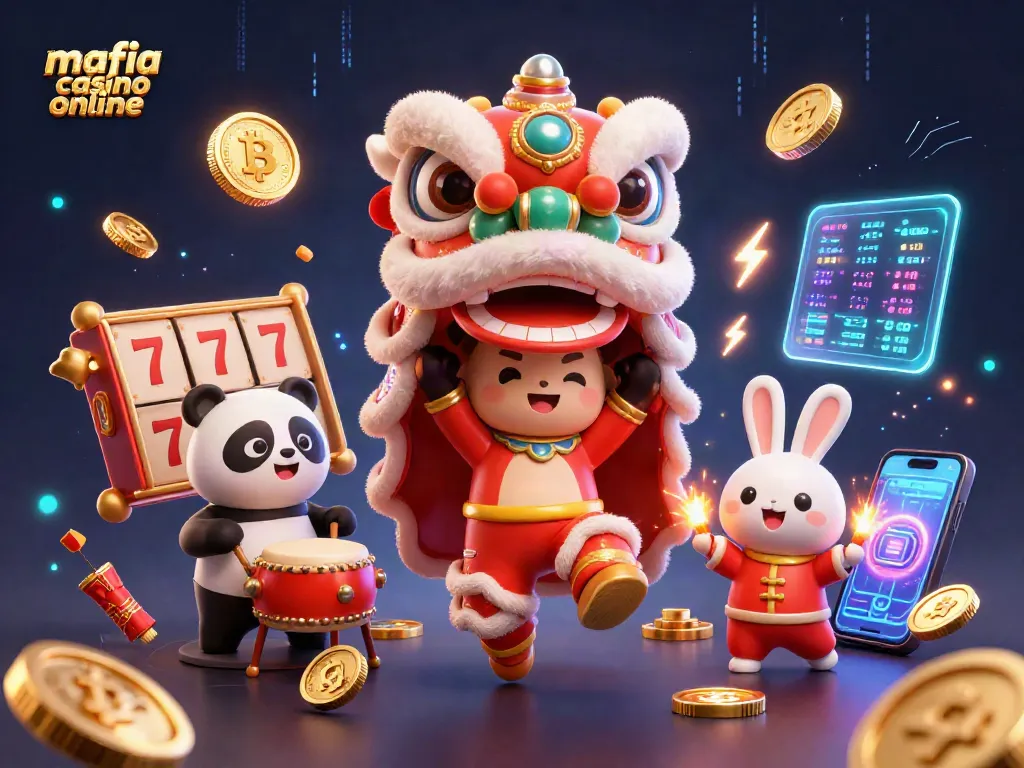 Experience the thrill of mafia casino online with vibrant characters and energetic gaming elements.