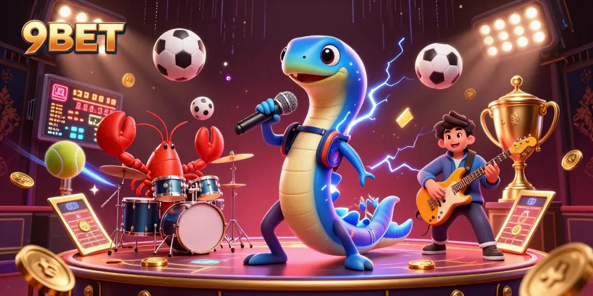 Experience the thrill of 9BET with an electrifying DJ eel performing in an underwater casino