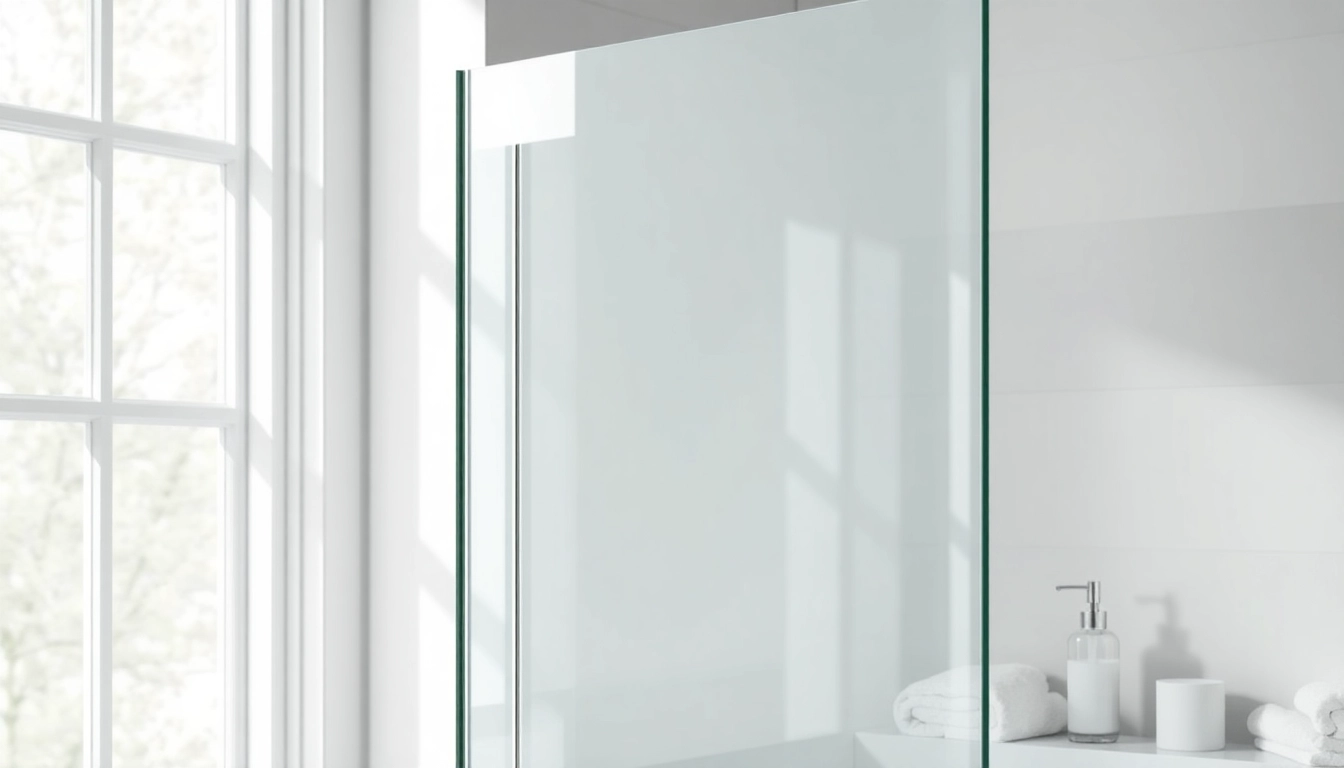 Enhance your bathroom with this elegant shower screen sliding door design, featuring smooth glass.