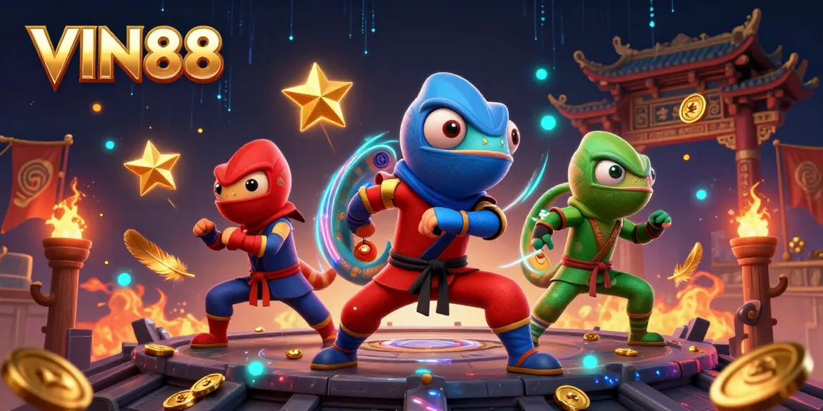 Experience thrilling action with the VIN88 chameleon team in a dynamic casino setting.