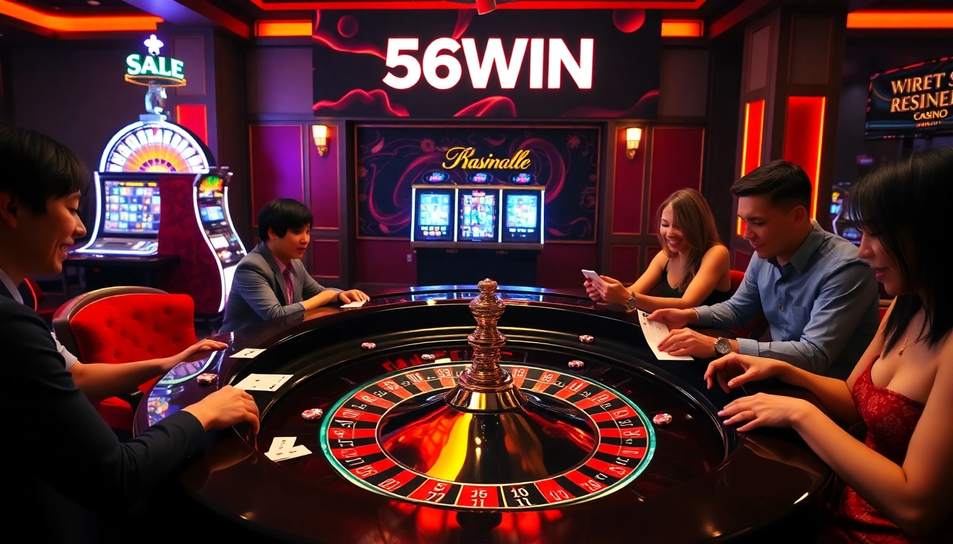 Experience dynamic gambling action at 56WIN.SALE with an elegant casino setup full of excitement.