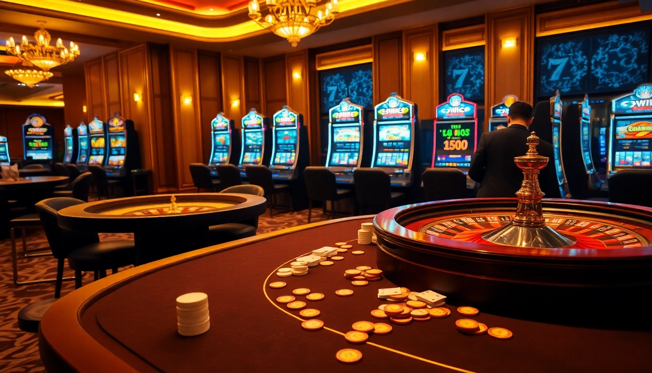 Experience thrilling gameplay at 789win with vibrant casino elements and engaged gamblers.