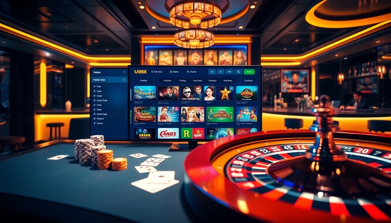 Engaging gamblers with the dynamic UU88 casino experience featuring vibrant tables and games.