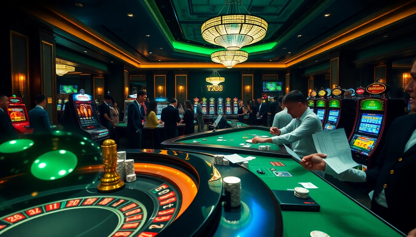 Experience the thrill of play at tx88 with vibrant casino tables and immersive online gaming.