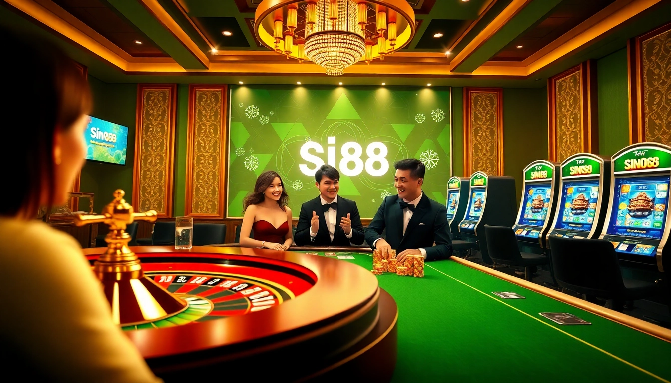 Experience the excitement of sin88 casino with vibrant slot machines and immersive gaming tables.