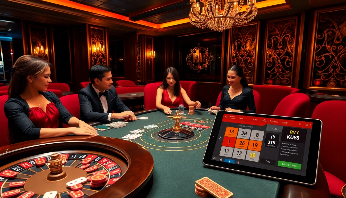 Experience the excitement at KU88 with vibrant casino games and thrilling poker chips.