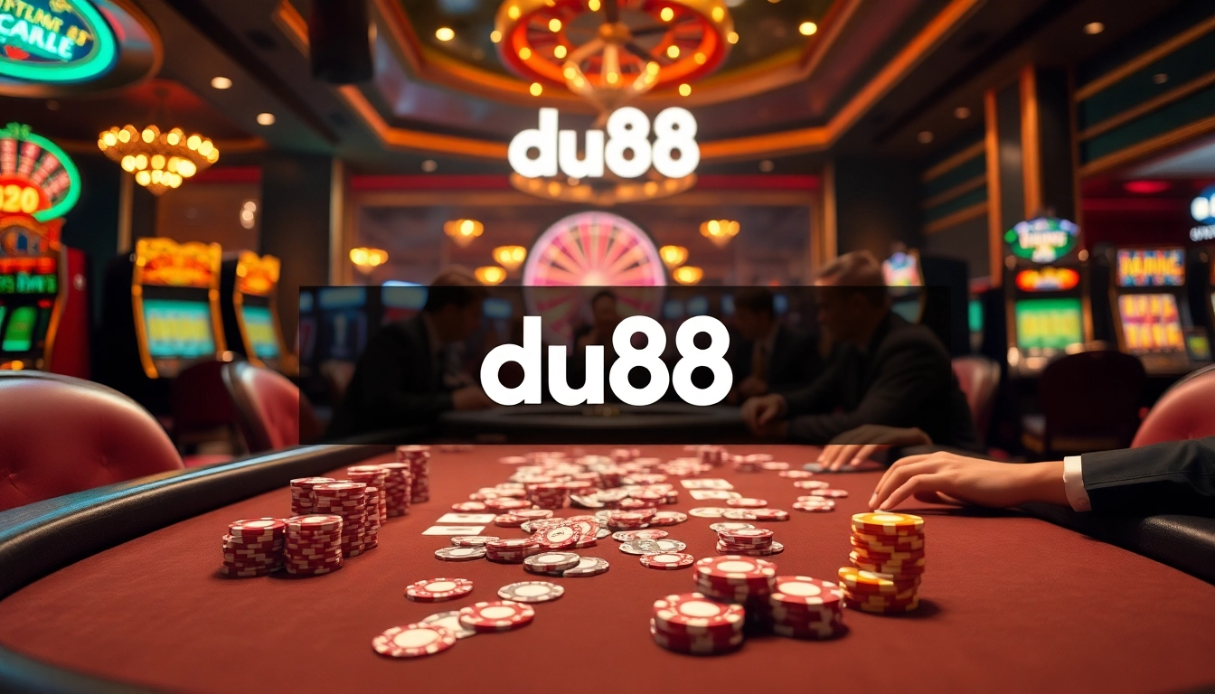 Experience the thrill of gambling at du88 with vibrant casino tables and exciting gameplay.
