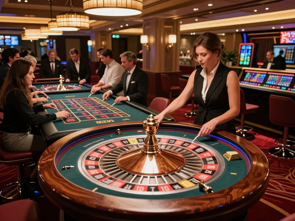 Experience thrilling bets at lucky88 roulette table in a luxurious atmosphere.