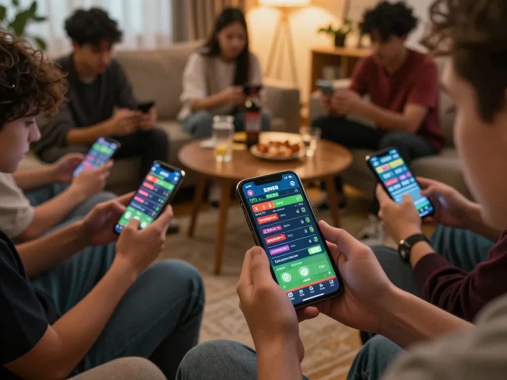 SIN88 players reviewing live sports odds on their devices, enhancing their betting strategies.