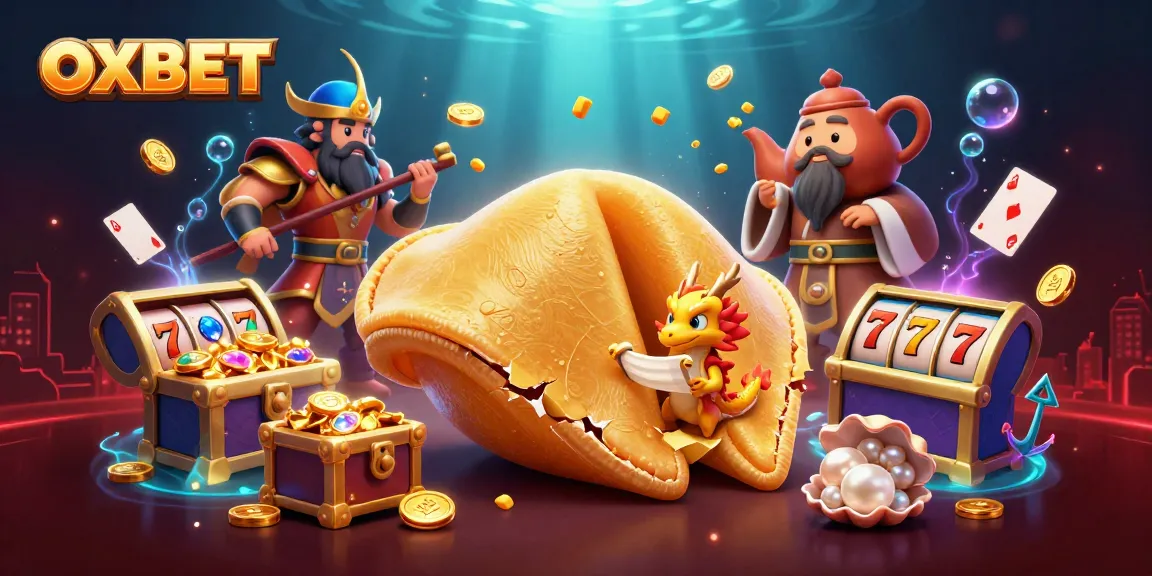Engage with OXBET's thrilling slot games amid a vibrant casino fantasy scene.