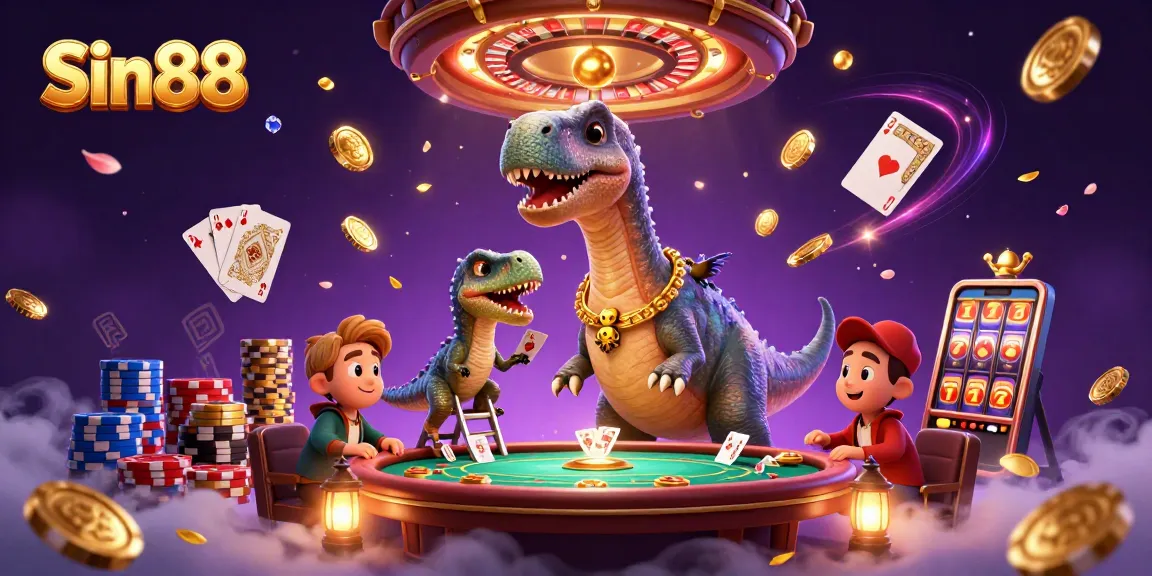 Engage with the thrilling world of Sin88, featuring lively casino elements and dynamic gameplay in a vibrant atmosphere.