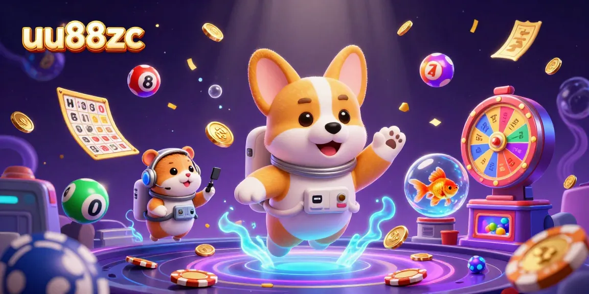 Experience thrilling gameplay with uu88zc in a vibrant casino space scene full of lottery and gaming excitement.