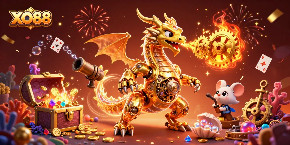 Explore thrilling gambling with XO88 in a vibrant underwater casino scene filled with excitement.
