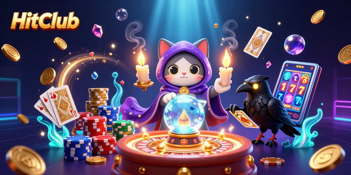 HitClub players winning big with dynamic scenes of games, coins, and excitement.