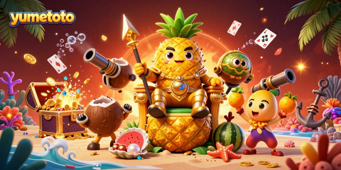 Experience thrilling winnings at yumetoto, featuring vibrant 3D characters and dynamic casino elements.
